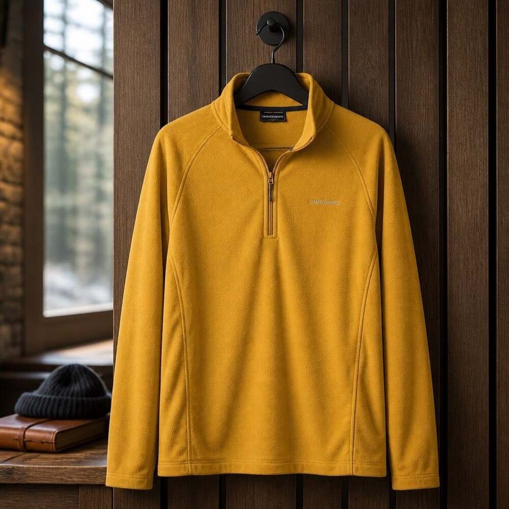 Craghoppers Men's XXL Yellow 1/4 Zip Fleece Pullover
